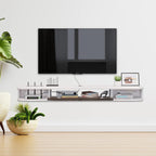 Floating TV Stand Wall Mounted Cabinet Shelves