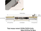 Floating TV Unit 59'' Wall Mounted Cabinet Shelves