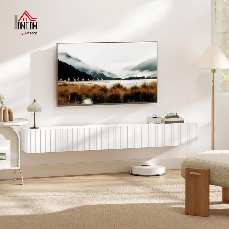 Floating TV Unit for Television Up to 72