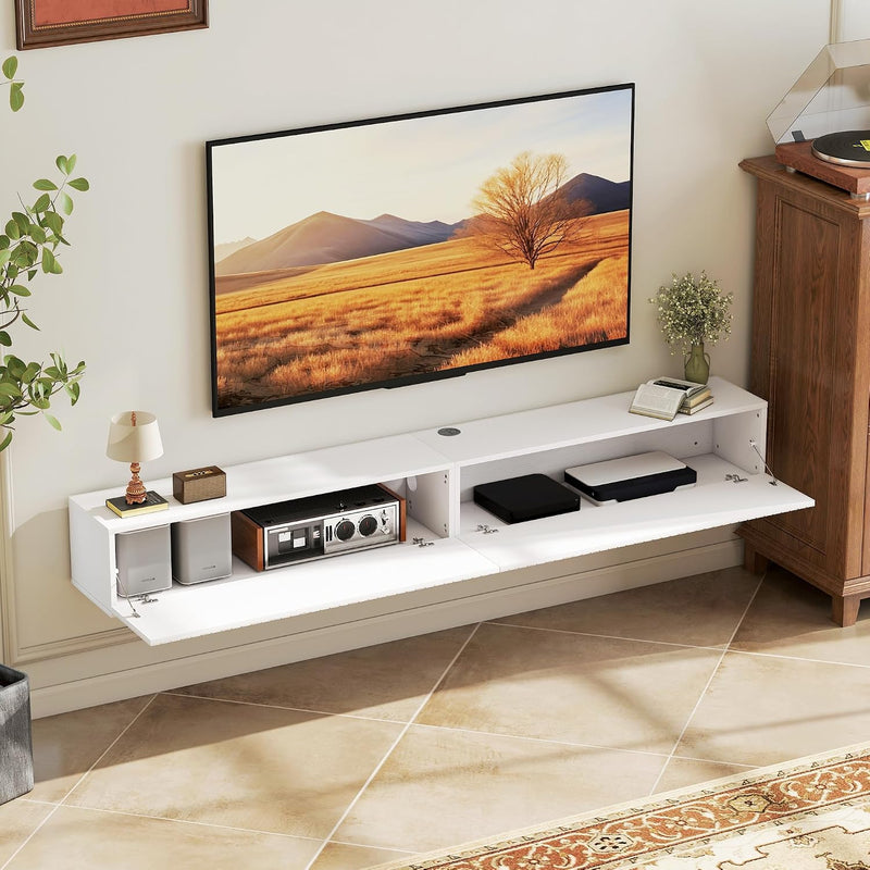 Floating TV Unit for Television Up to 72