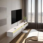 Floating TV Unit Wall Mounted Cabinet Shelves