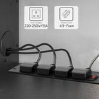 Floating TV Unit Wall Mounted Cabinet with Power