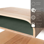Floating Walnut Bedside Table Wall Mount Wooden Side
