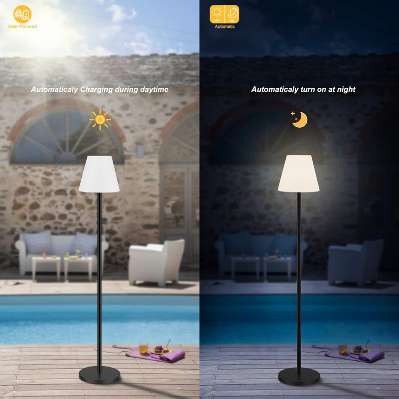 Floor Lamp Outdoor Lamps for Patio Waterproof Rechargeable