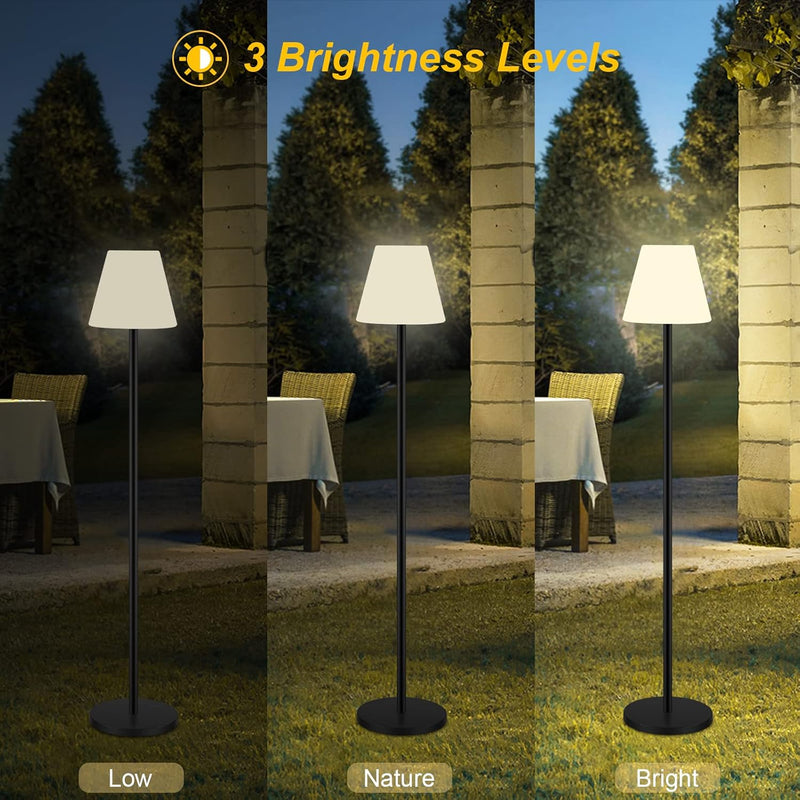 Floor Lamp Outdoor Lamps for Patio Waterproof Rechargeable