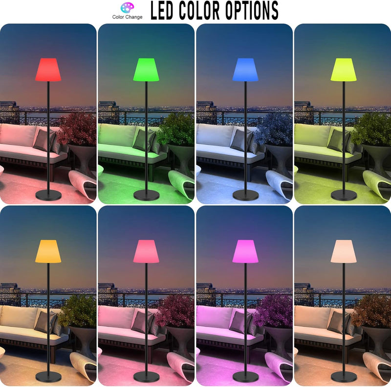 Floor Lamp Outdoor Lamps for Patio Waterproof Rechargeable