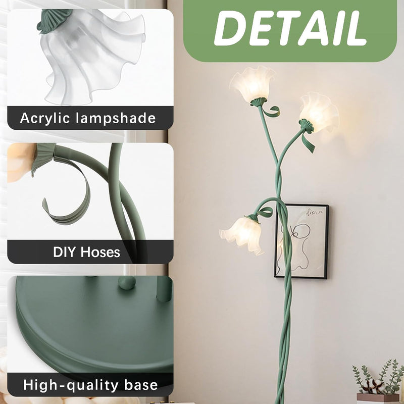 Floor Lamp 3-Colour Diy Standing for Home Decoration
