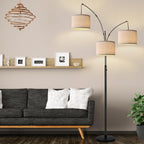 Floor Lamp 3 Lights Arc Lamps for Living