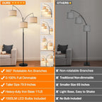 Floor Lamp 3 Lights Arc Lamps for Living
