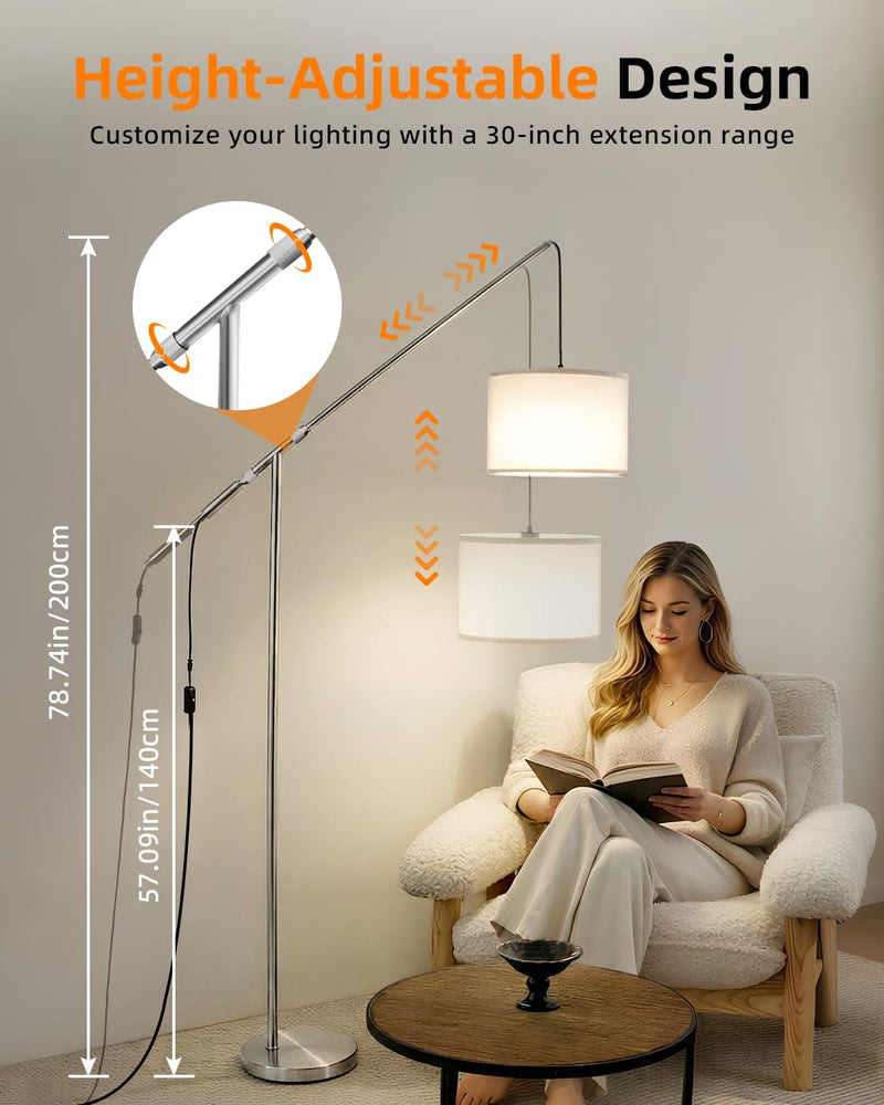Floor Lamp 79" Modern Arc Standing Lamps