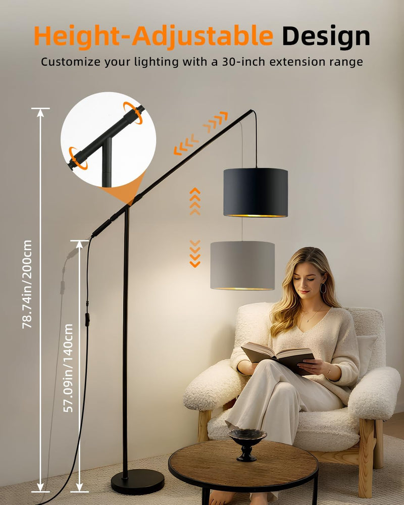 Floor Lamp 79" Modern Arc Standing Lamps