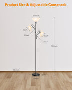 Floor Lamp 9W LED Standing with 5W Adjustable
