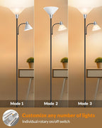 Floor Lamp 9W LED Standing with 5W Adjustable