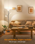 Floor Lamp 9W LED Standing with 5W Adjustable