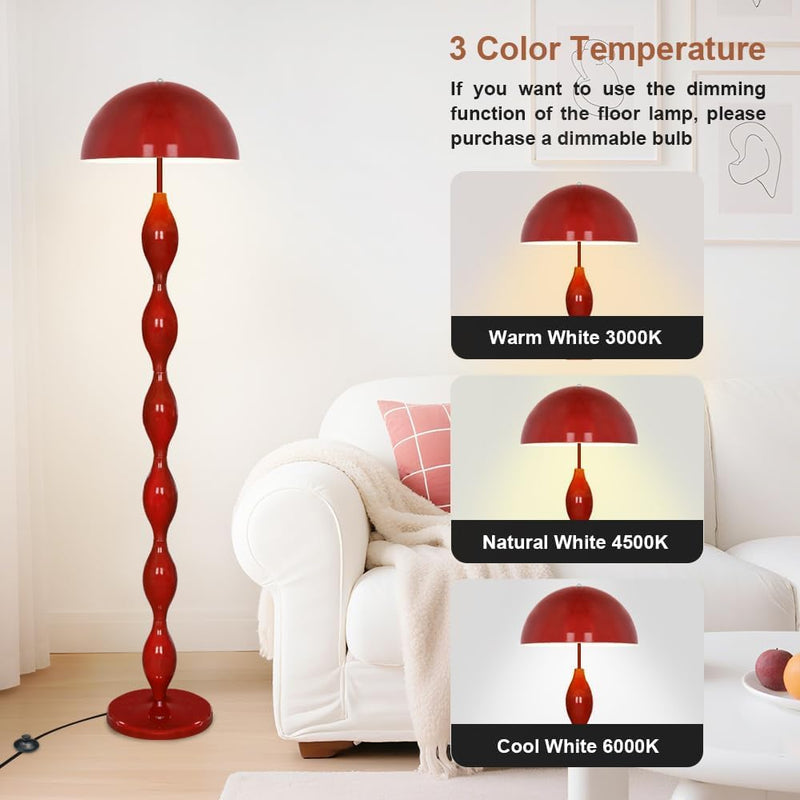 Floor Lamp Creative Mushroom Tall Lamps for Living