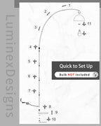 Floor Lamp for Living Room 204CM 5-Minute