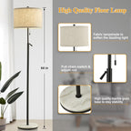 Floor Lamp for Living Room Marble Adjustable Height