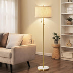 Floor Lamp for Living Room Marble Adjustable Height