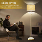 Floor Lamp for Living Room Marble Adjustable Height