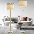Floor Lamp for Living Room Marble Adjustable Height