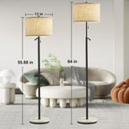 Floor Lamp for Living Room Marble Adjustable Height