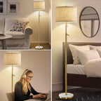 Floor Lamp for Living Room Marble Adjustable Height