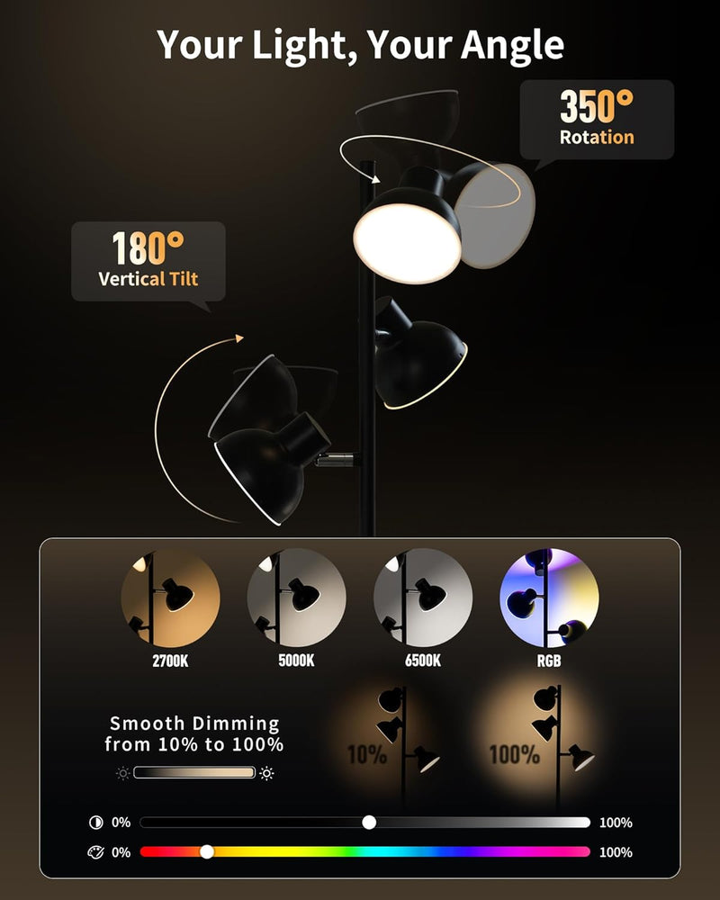 Floor Lamp Living Room 36W LED Dimmable