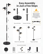 Floor Lamp Living Room 36W LED Dimmable
