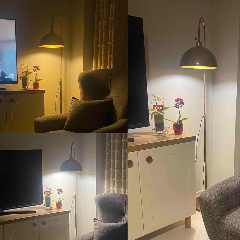 Floor Lamp Metal Modern for Bedroom Living Room