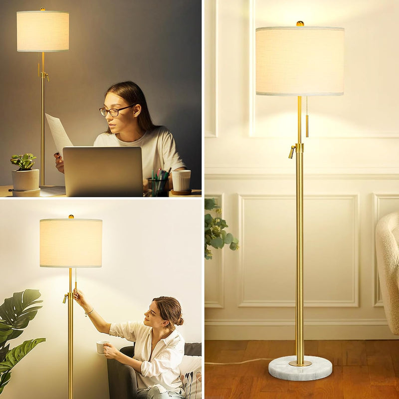 Floor Lamp Modern Tall Standing Adjustable Height 140-168
