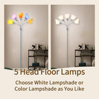 Floor Lamp Multi Head 5 Light Lamps