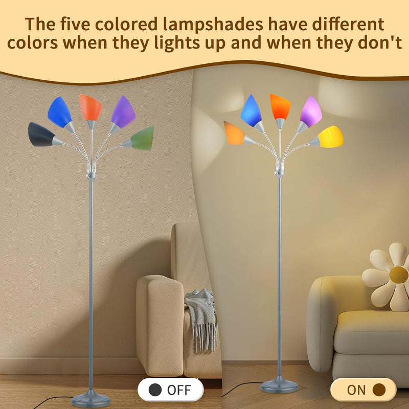 Floor Lamp Multi Head 5 Light Lamps
