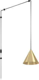 Brushed Brass, Black