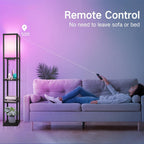 Shelf Floor Lamp with Drawer 2 USB-C Ports
