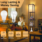 Shelf Floor Lamp with Drawer 2 USB-C Ports