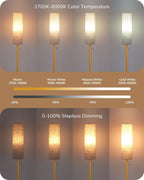 Floor Lamp Standing with Wrinkled Linen Lampshade Lamps