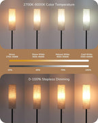 Floor Lamp Standing with Wrinkled Linen Lampshade Lamps