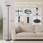 Floor Lamp Stepless Dimming 3000K 6000K Colour Temperatures