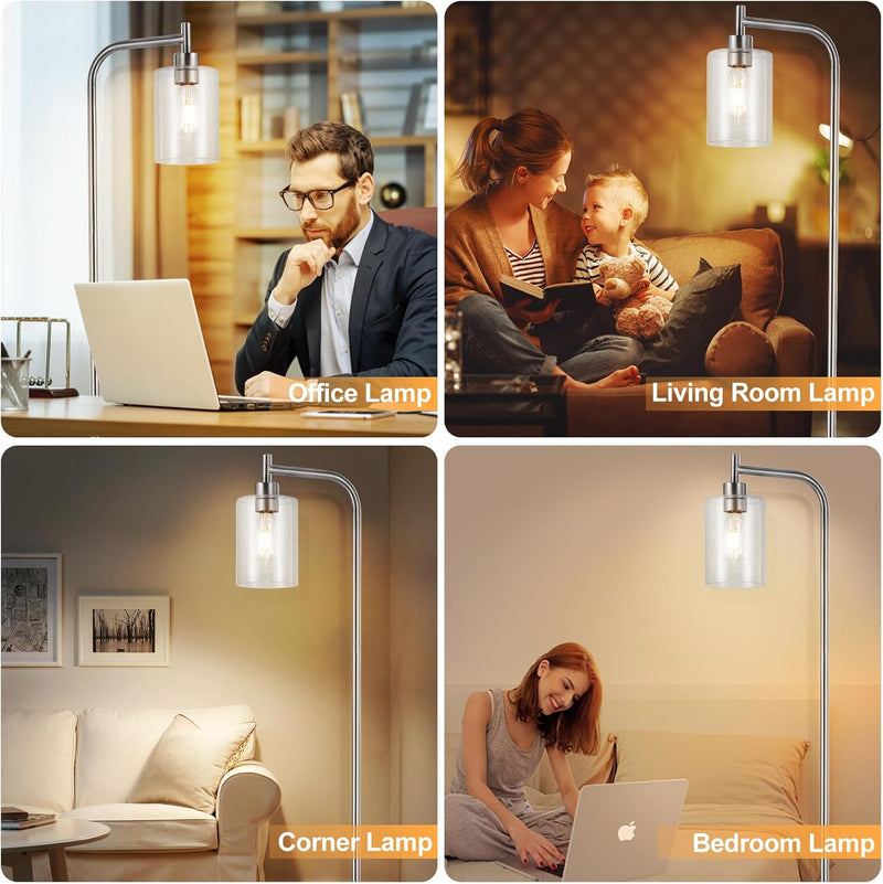Floor Lamp Tall for Room: Nickel Standing