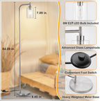 Floor Lamp Tall for Room: Nickel Standing
