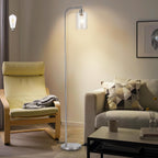 Floor Lamp Tall for Room: Nickel Standing