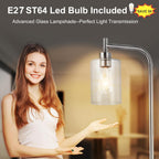 Floor Lamp Tall for Room: Nickel Standing