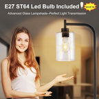 Floor Lamp Tall for Room: Nickel Standing
