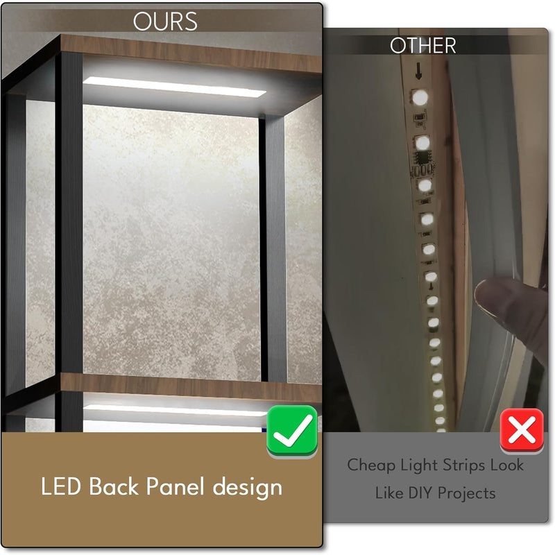 LED Floor Lamp with Shelves 4-Tier Dimmable Standing