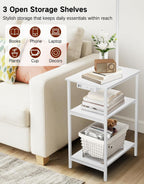 Floor Lamp with Shelves Remote Side End Table