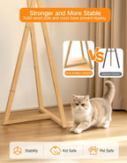 Floor Lamp with Wooden Base and Linen Drum
