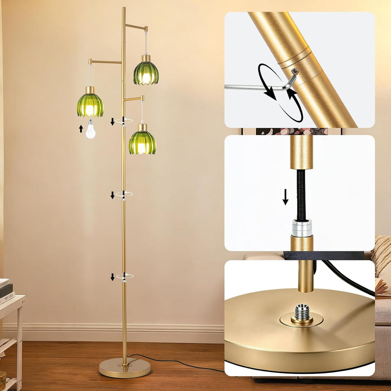 Floor Lamps for Living Room 3 Light Modern