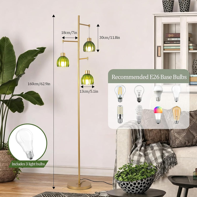 Floor Lamps for Living Room 3 Light Modern