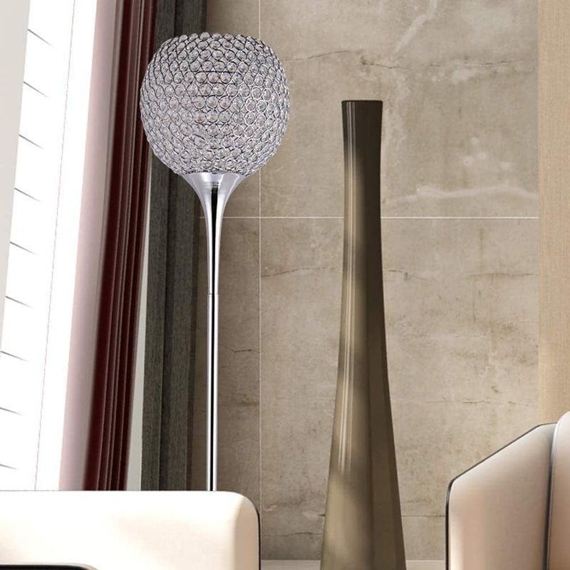 LED Floor Lamps for Living Room Modern Chrome