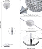 Floor Lamps for Living Room Modern Chrome Finish